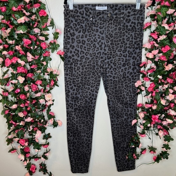 Good American Denim - Good American Good Legs Gray Leopard Skinny Jeans Womens Size 29/8 High Waist 🌹